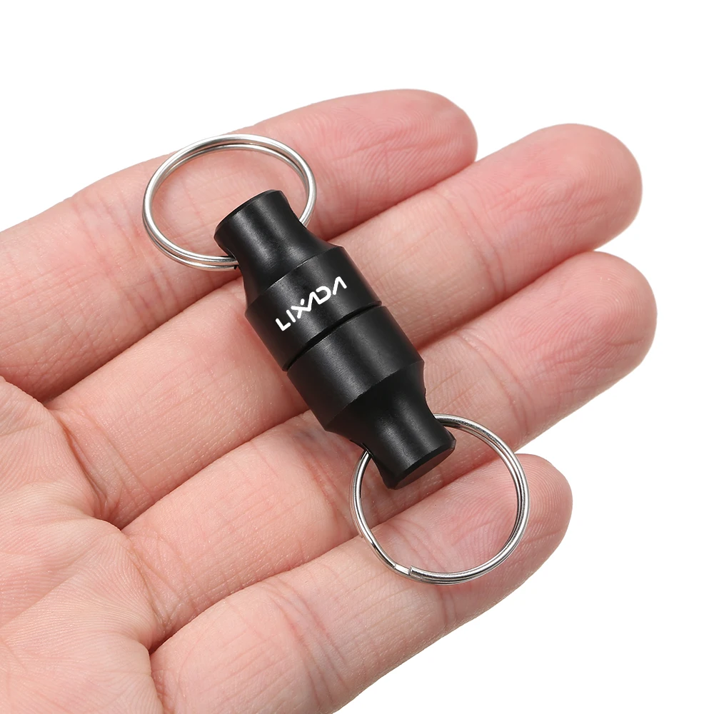 Lixada 1-3 Fly Fishing Magnetic Net Release Holder Keeper Magnet Clip Landing Net Connector w Coiled Lanyard Fishing Accessories