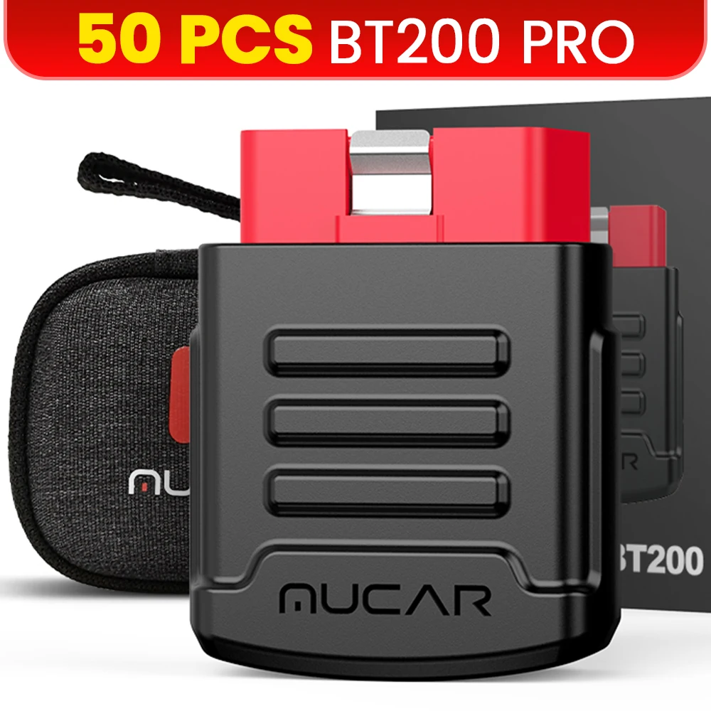 10-100 STUKS MUCAR BT200 / BT200 Pro Auto Diagnose Gereedschap OBD2 Bluetooth Scanner Codelezer