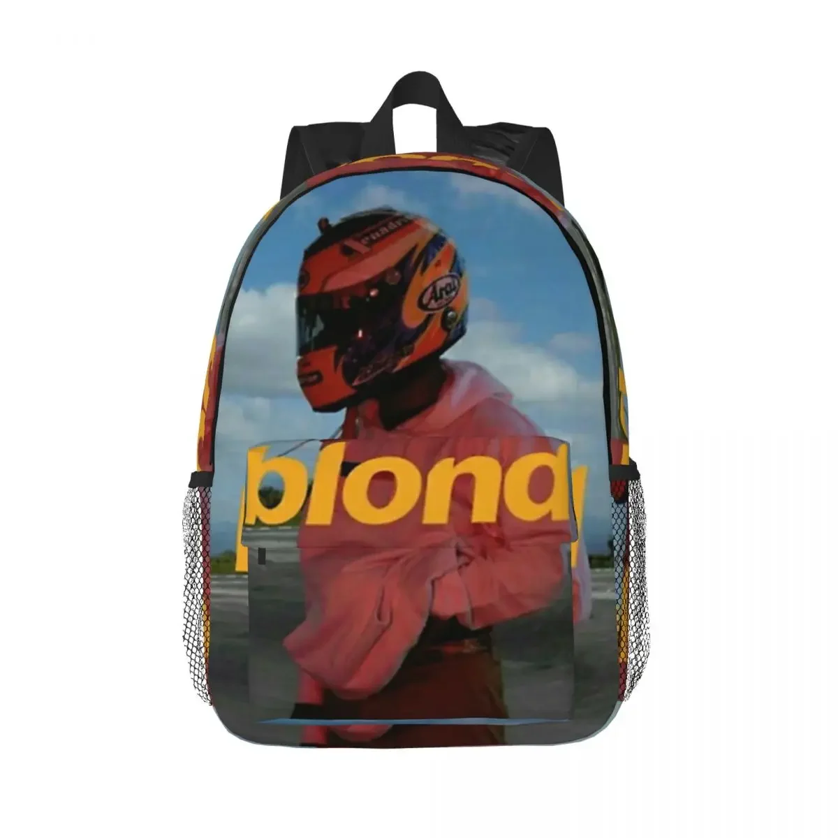 Frank Ocean Blond Aesthetic Graphic Design Backpack Boys Girls Bookbag Cartoon Students School Bags Travel Rucksack Shoulder Bag