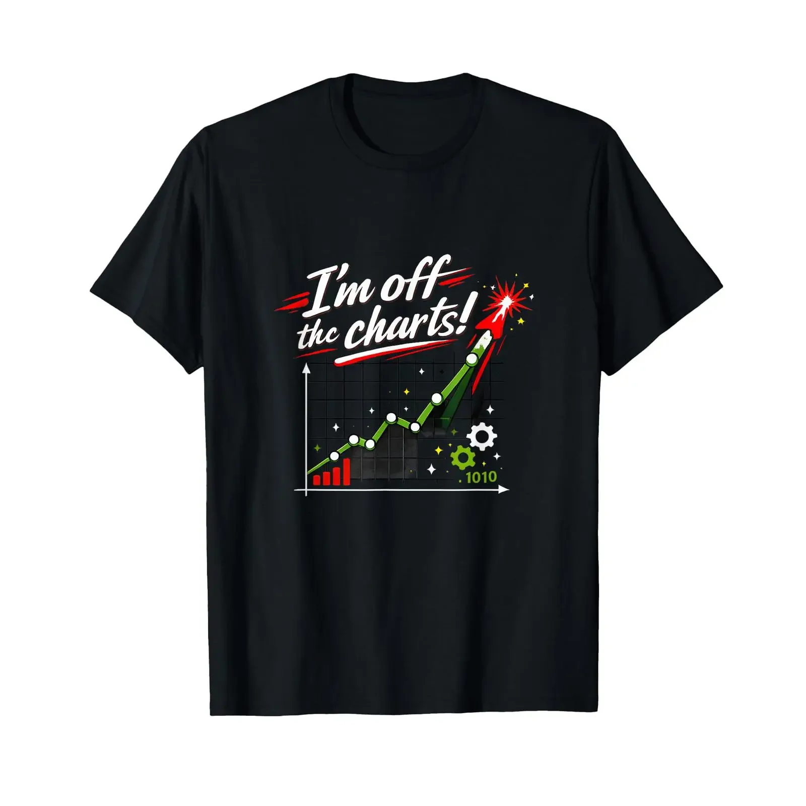 Im Off The Charts Data Science Line Graph Design T Shirt vintage Washed graphic Stretched Unisex homme Casual Versatile fashion