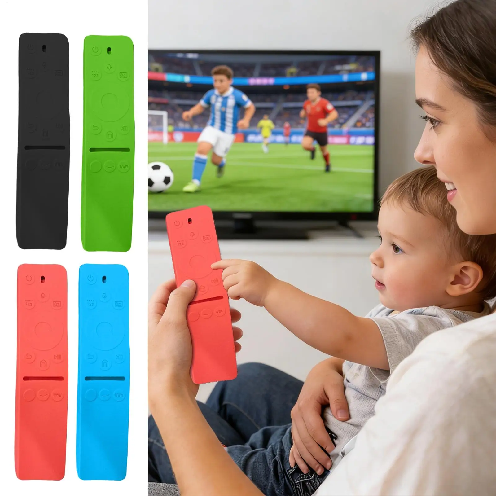 TV Remote Control Case Shockproof Controller Protector Anti-Slip Dustproof Remote Case for Voice Version Television Streaming