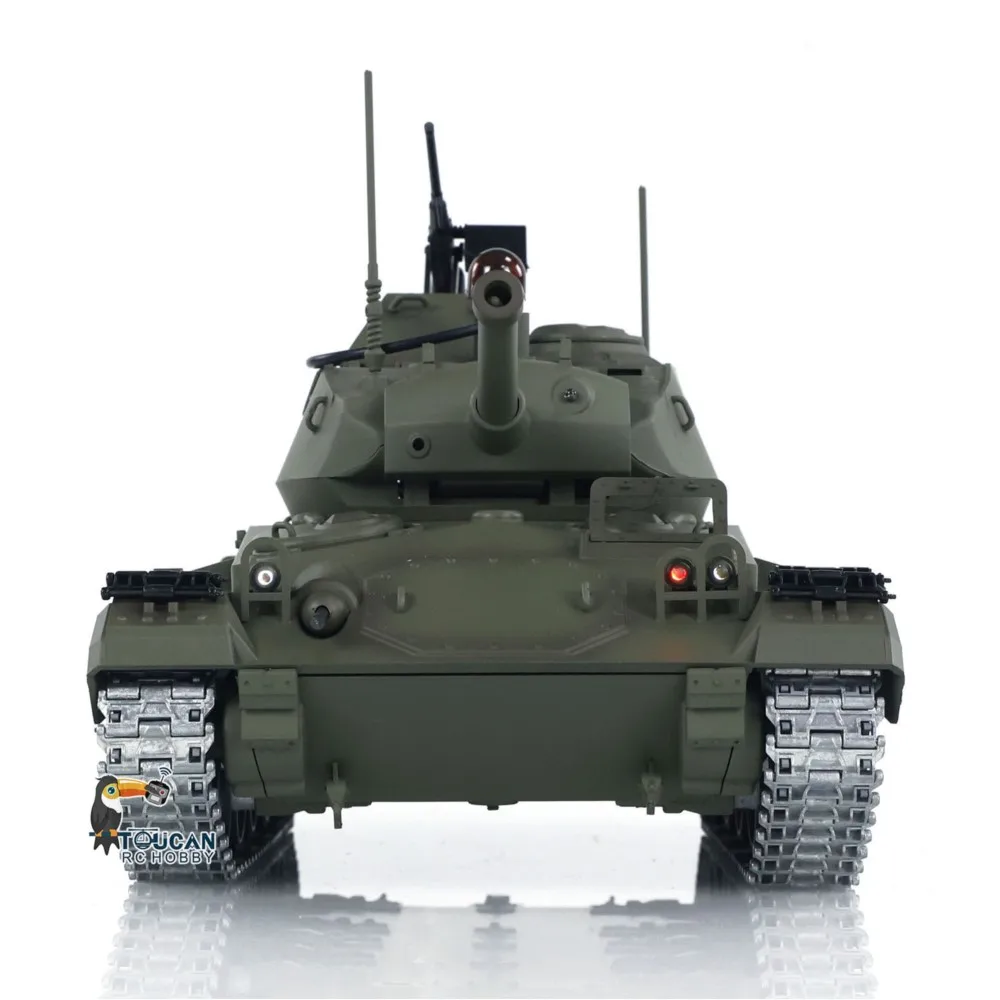 New Tongde M24 Chaffee 1:16 RC Light Tank Infrared Combating System Upgraded Wheels Radio Control Panzer Vehicle for Boy TH24485
