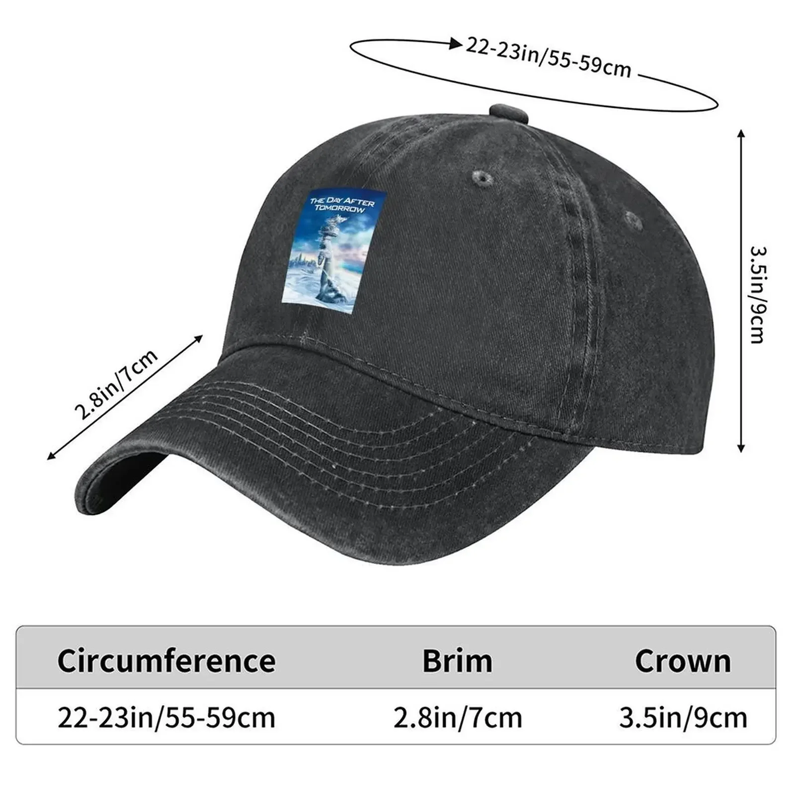 2026 The Day After Tomorrow Baseball Cap Ball Cap Rave Winter hat fun hats Sun Hats For Women Men's