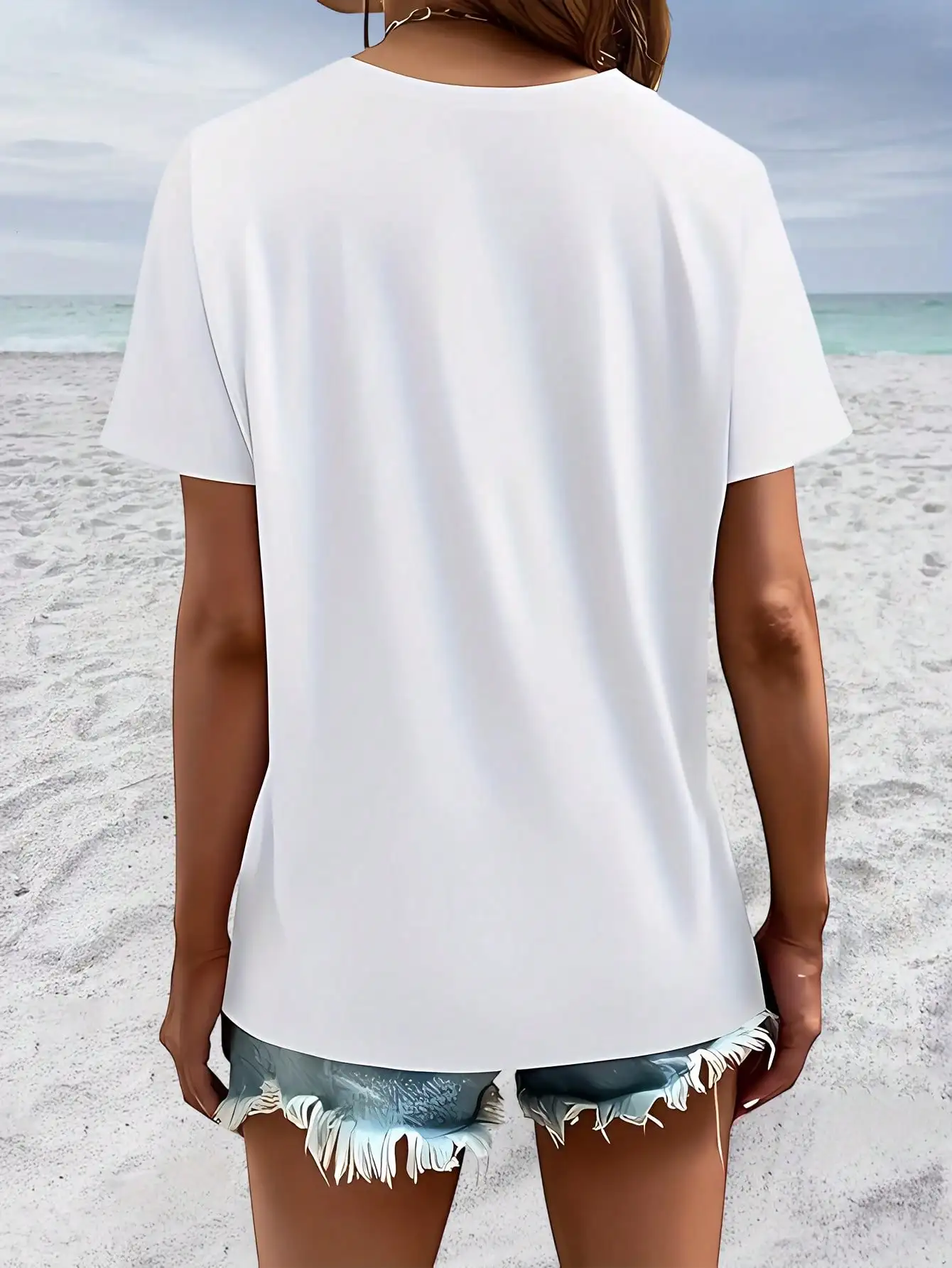 Soldier Memorial Day Damen-T-Shirt, neuer Stil, Sommermode, Frontdruck, kurzärmeliges Oberteil, geeignet für Zuhause, Outdoor