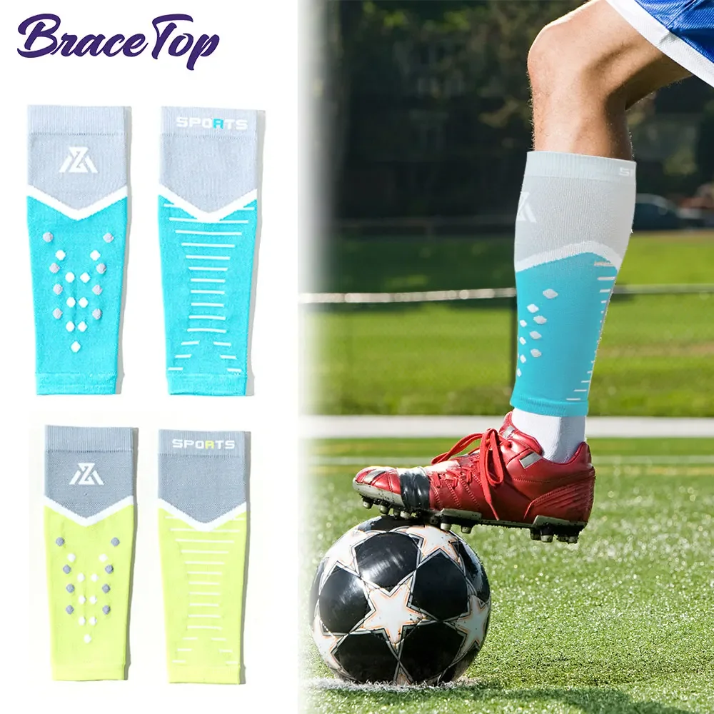 زوج واحد من أكمام واقي البشرة المضغوطة، يخفف آلام أسفل الساق وتشنجاتها، ويزيد من الانتعاش الأسرع عن زيادة الأكسجين إلى العضلات