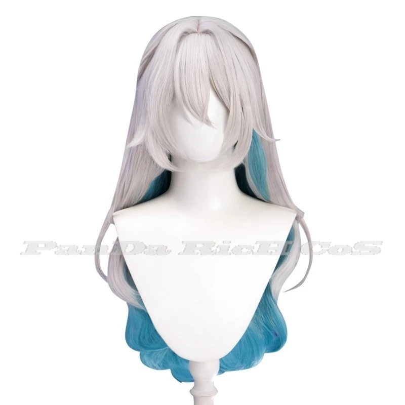 게임 혼카이 스타 레일 두진 반딧불 코스프레 코스튬 원피스, 반딧불 가발 렌즈 신발 머리핀, 여자 할로윈 파티 세트