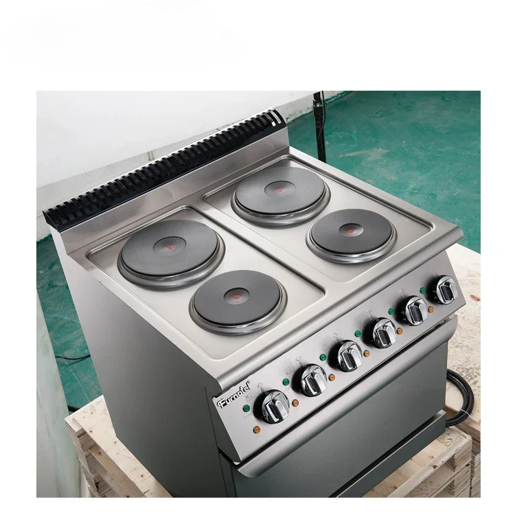 Commercial Stainless Steel Induction Electric Cooking Range Hot Plates Cooker With Oven Prices