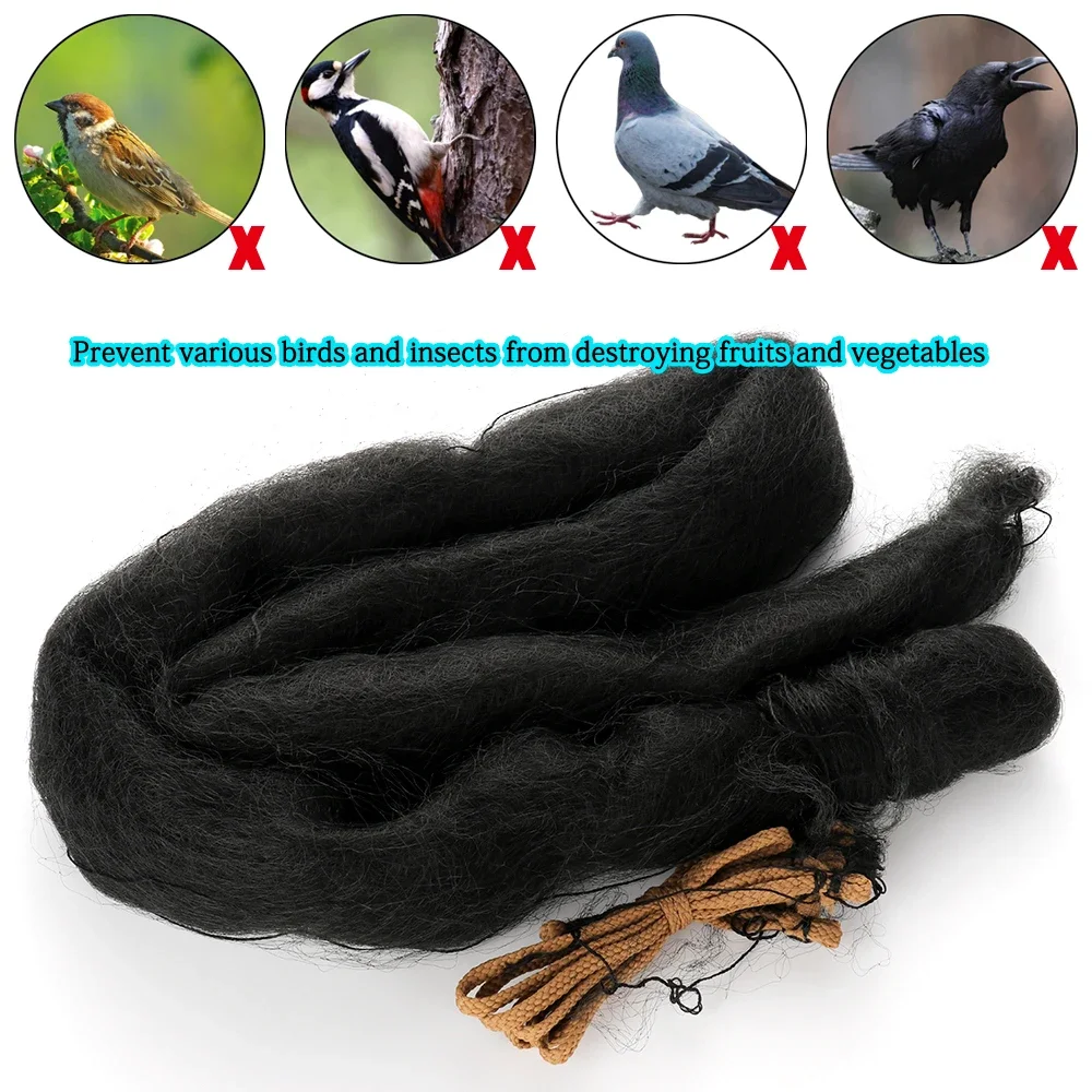 Black Mesh Anti Bird Mist Nets Vegetable Garden Orchard And Garden Protective Nylon Netting Outdoor Garden Tools