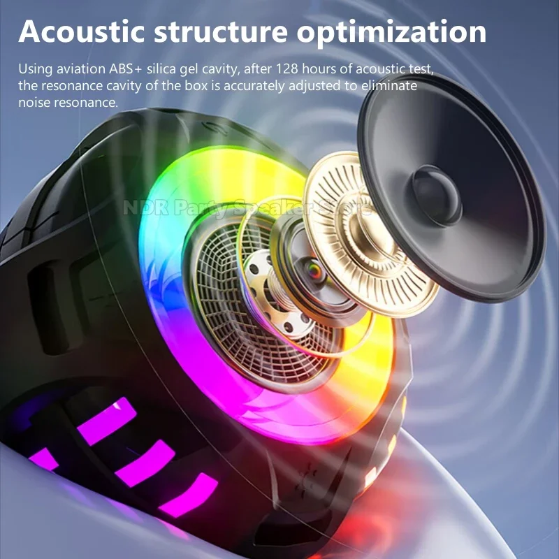 IPX6 مقاوم للماء دش سمّاعات بلوتوث مكبرات صوت محمولة متينة مع صوت HD ستيريو مكبر صوت لاسلكي خارجي للاستحمام