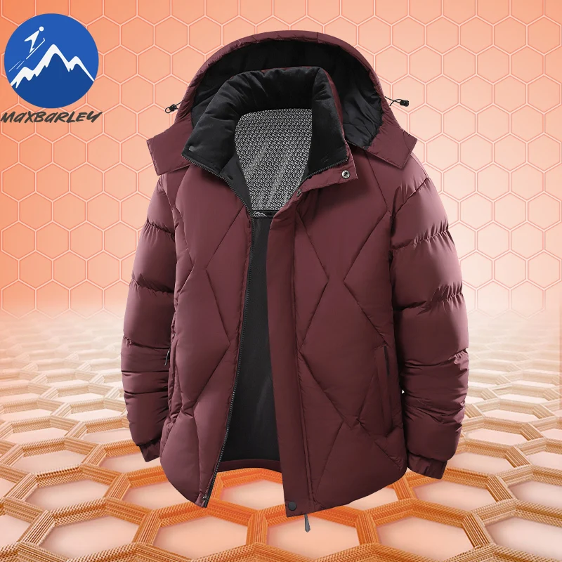 

Winter Graphene Heating Jacket Mens Women Hooded Hiking Cold Resistant Parkas Outdoor Windproof Waterproof Mountaineering Coat