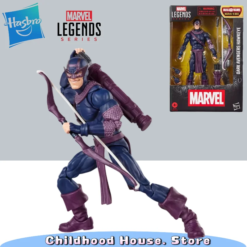 original-new-hasbro-marvel-legends-series-hawkeye-clint-barton-15cm-multi-joint-articulated-anime-action-figure-model-toys