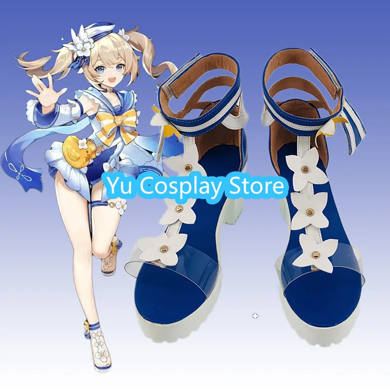 

Yu Косплей Магазин Купальник Барбара «Сияние» Ver. Обувь для ролевых игр, Хэллоуин, карнавал, мужская и женская одежда, реквизит для вечеринок