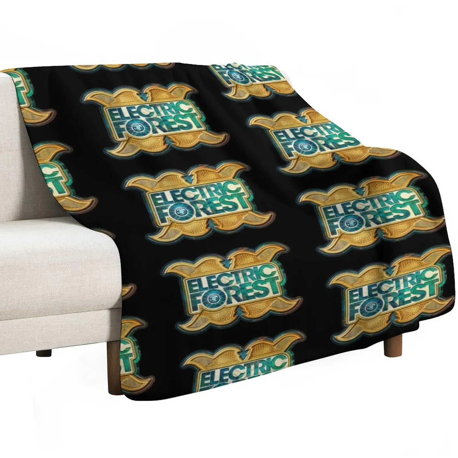 ELECTRIC FOREST DECADE ONE FESTIVAL Throw Blanket Bed covers Stuffeds warm for winter Camping heavy to sleep Custom Blankets