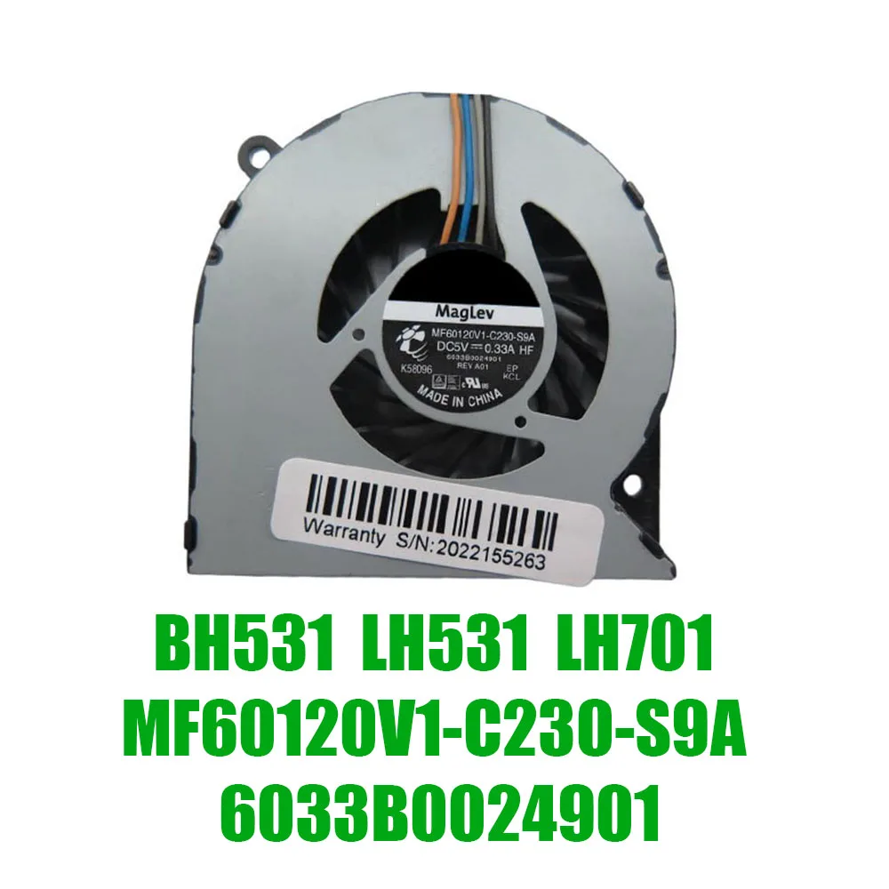 For Fujitsu For LifeBook BH531 LH531 LH701 MF60120V1-C230-S9A 6033B0024901 UDQFRJA01D1N 6033B0024901 DC5V CPU Fan Replacement