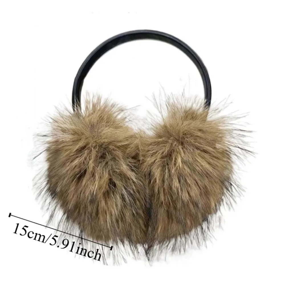 مريحة Y2K فو فرو المنك غطاء للأذنين مكافحة البرد يندبروف غطاء للأذن لينة الأذن تدفئة الشتاء رشاقته إيرفلاب النساء