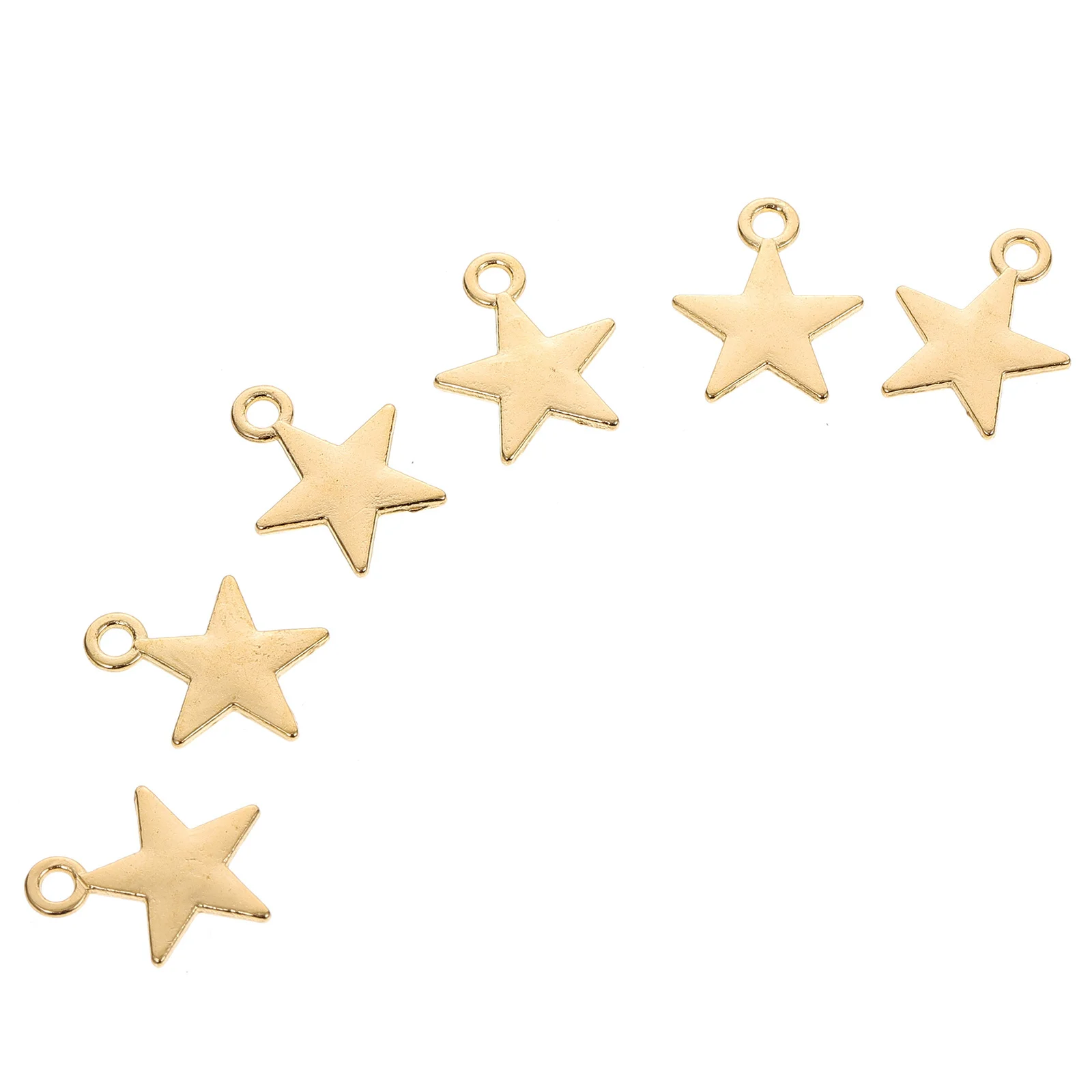 

30Pcs Five-Pointed Star Pendants Durable Alloy DIY Jewelry Charms Necklace Bracelet Making Accessories Five-Pointed Star Pendant