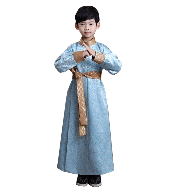 Chinese Kinderen Hanfu Kostuum Jongen Traditionele Gewaad Jongen Oude Prinses Cosplay Kleding Nieuwjaar Tang Pak Volksdans Slijtage