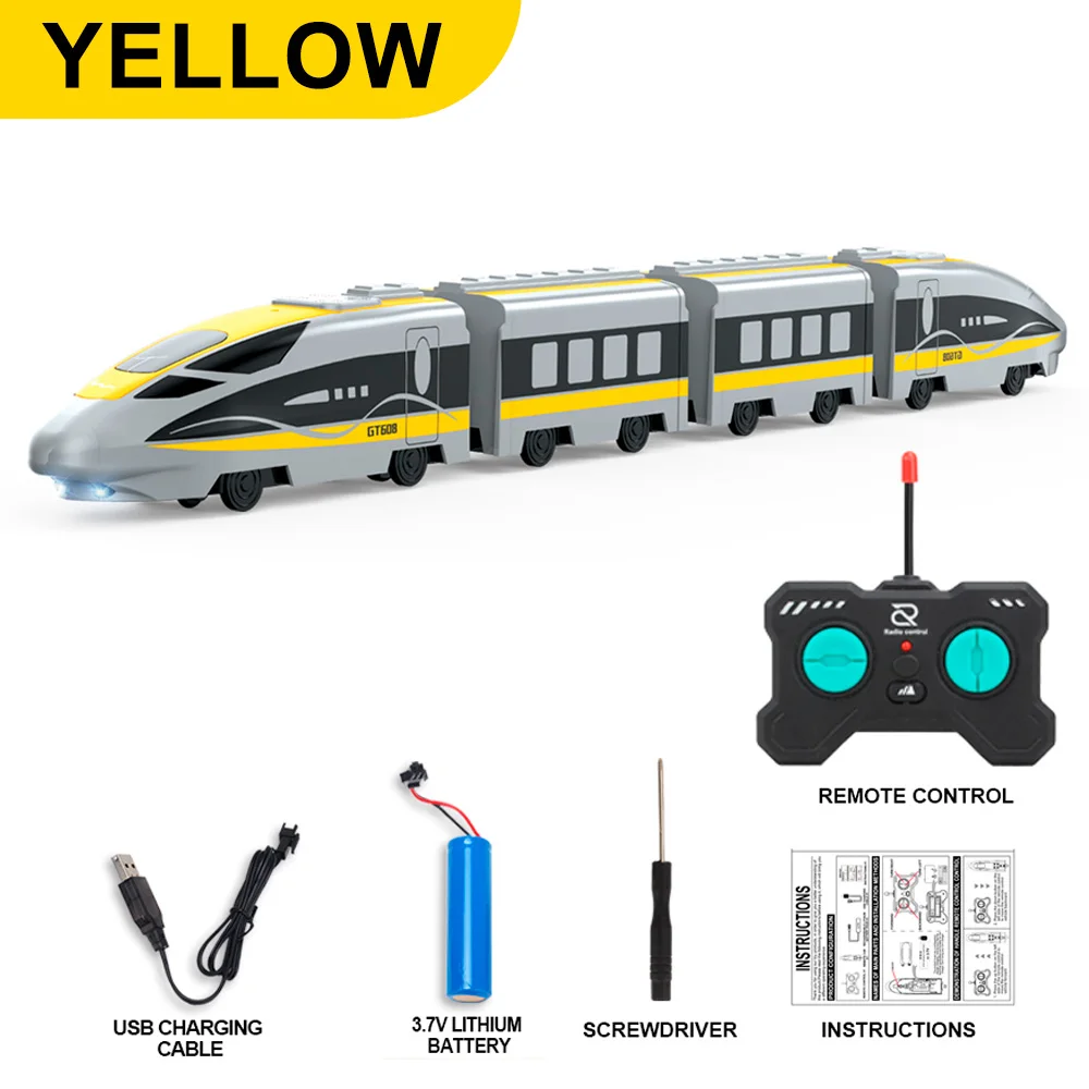 9IMOD RC 고속철도 기차 2.4GHz 시뮬레이션 사운드 라이트 자유롭게 분해 가능한 합금 자동차