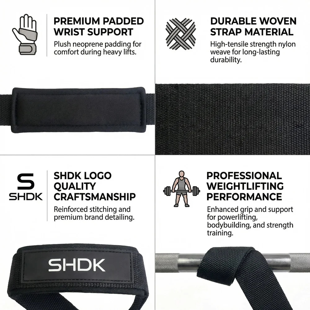 2-teiliges Set Hebegurte für Gewichtheben, Silikon-Antirutsch-Gewichthebegurte für Männer & Frauen, Fitness-Studio Deadlift-Gurte – Detail 3
