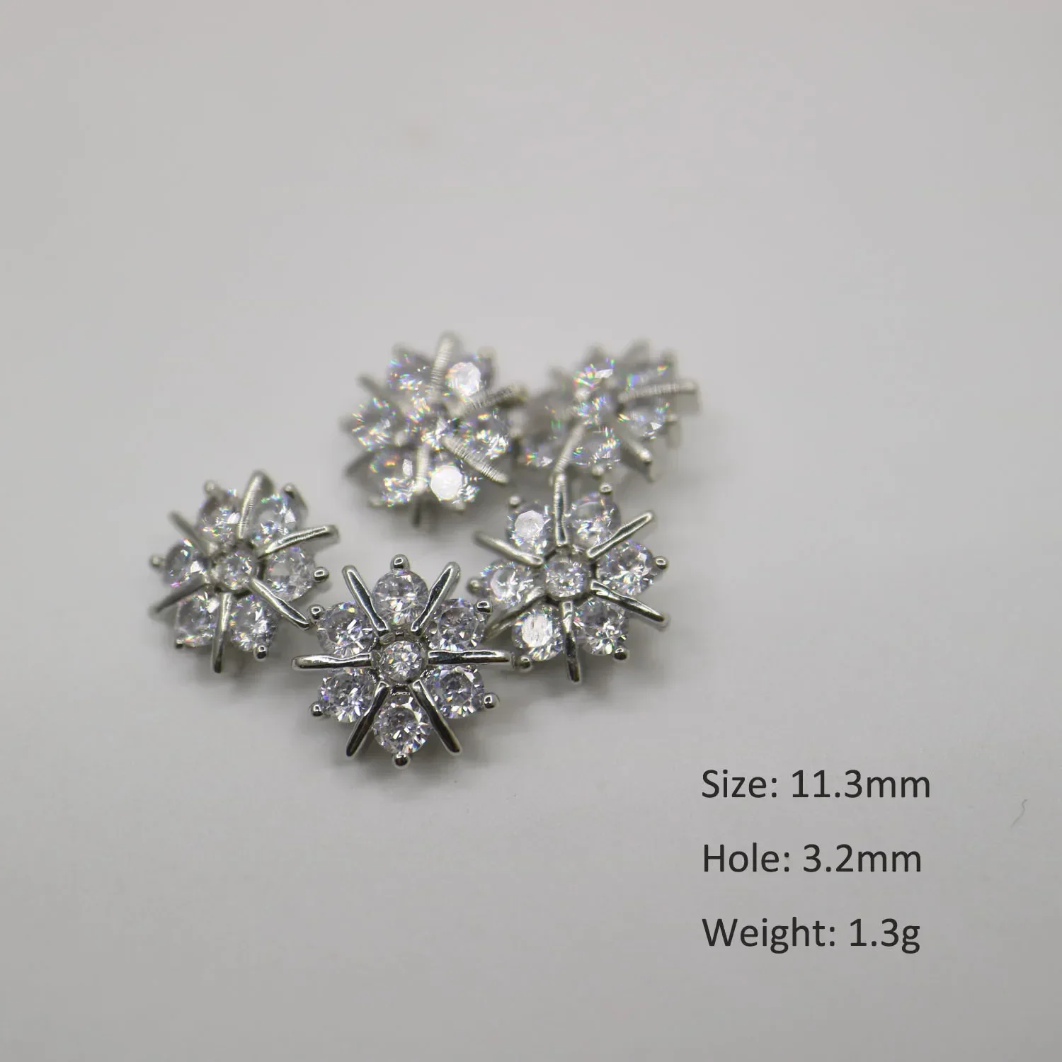 5pc/lot Luxury crystal buttons Cubic zirconia button for clothes Decorative CZ sewing rhinestone apparel diy sewing accessories