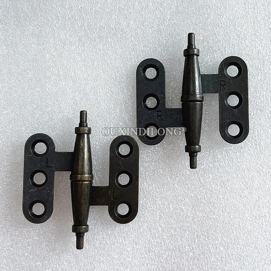 Retro 4Pairs Zinc Alloy Antique Furniture Hinges Cupboard Wardrobe Bookcase Closet Cabinet Hinges Detachable Bronze Hinges
