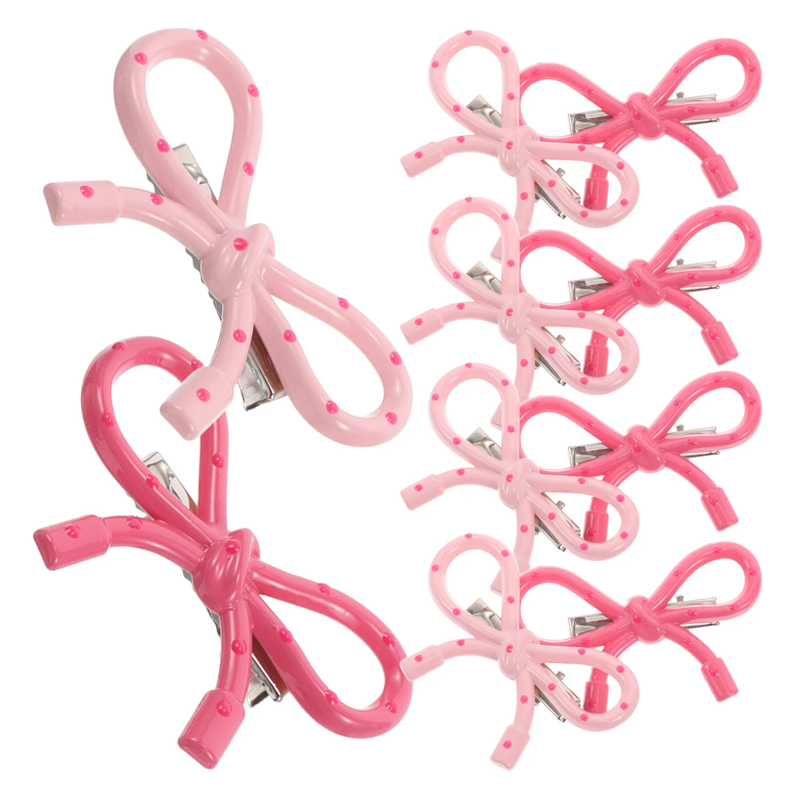 

10pcs Hair Clips Resin Accessories Autumn Winter Fashionable Stylish Pink Butterfly Barrette Cute Head