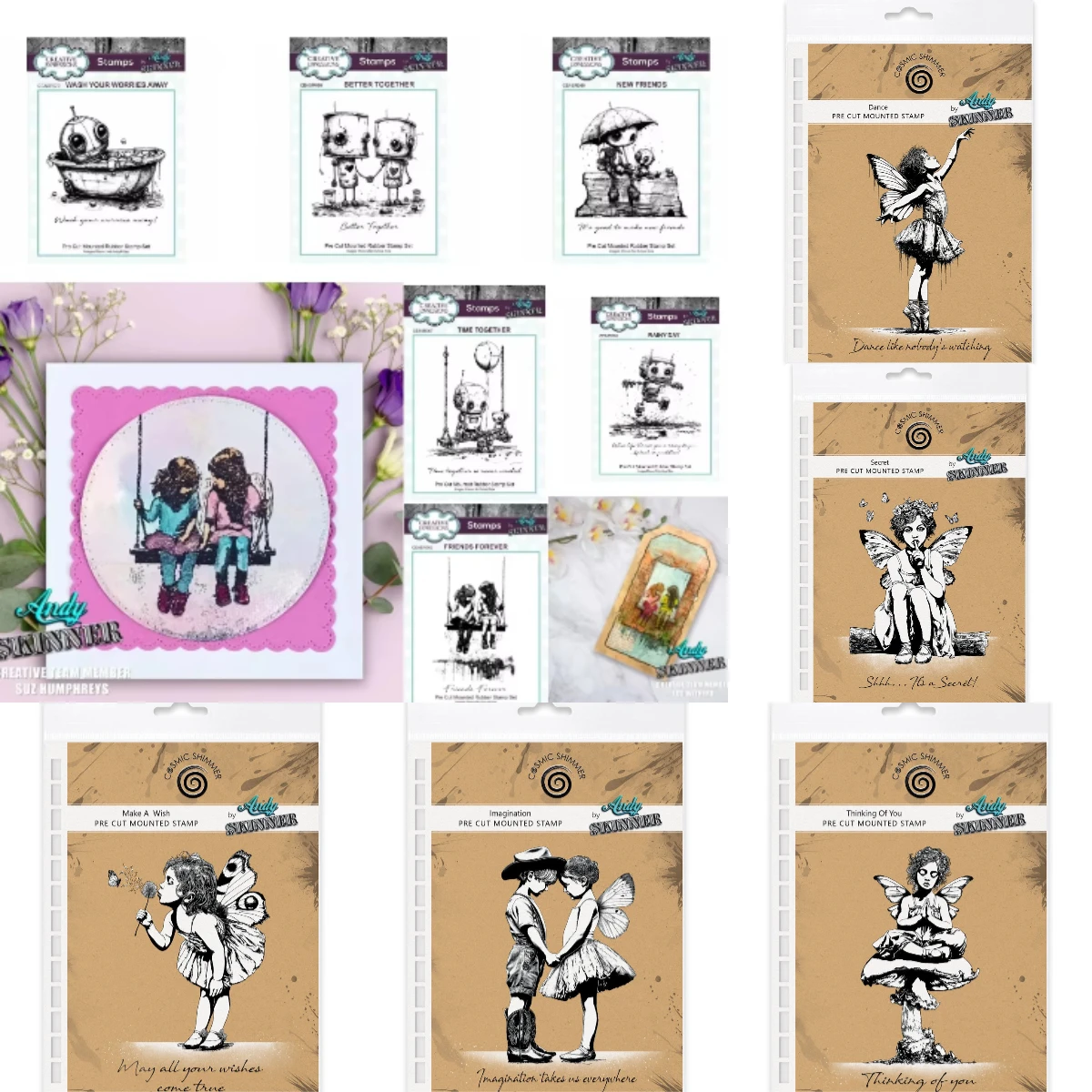 

2026 New Clear Stamp Seal for DIY Die Scrapbooking photo album Card Making Decoration Supplies Girl Holding Bear Doll