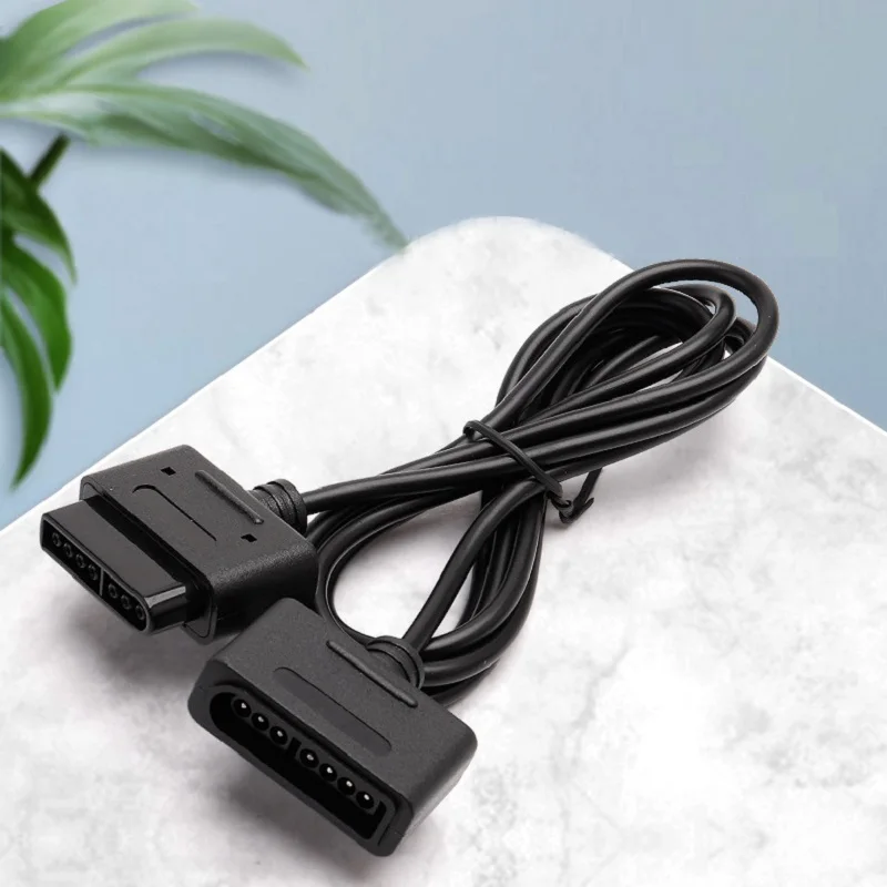 1.8 متر غمبد كابل لنينتندو سوبر فاميكوم SFC SNES أذرع التحكم في ألعاب الفيديو تمديد كابل لعبة وحدة التحكم الفاصل محول سلك الحبل