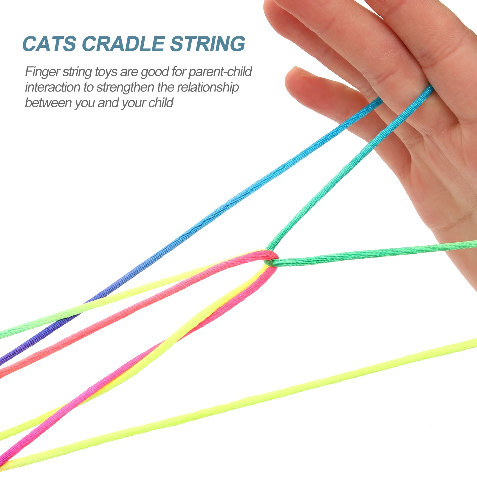 

20Pcs Finger String Game Cradle String Chinese Rope for Kids Sensory Hand Game Fun