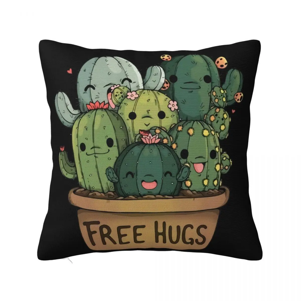 

Maglietta Free Hugs Cactus Divertenti Regali 10072 Women Men Newest New Print Formal Pillow Case