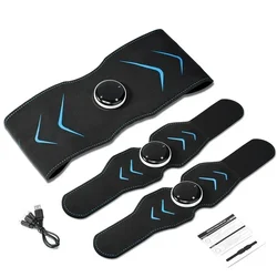Smart Abdomen Muscle Stimulator EMS Electric Abdominal Body Slimming Belt Waist Band Abs Trainer Fitness Lose Weight Fat Burn