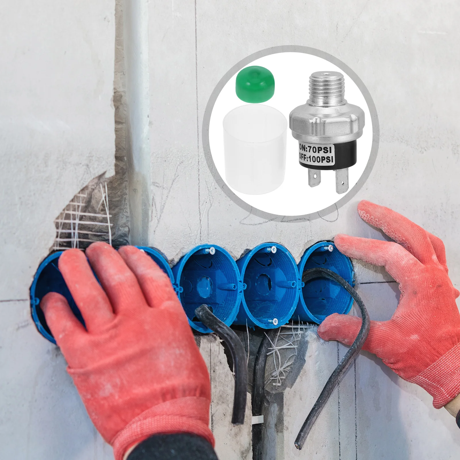 

Small Multi-Purpose Pressure For Water Gas Oil Air Compressor High Low Control Compact Durable Replacement Heavy Duty Switch