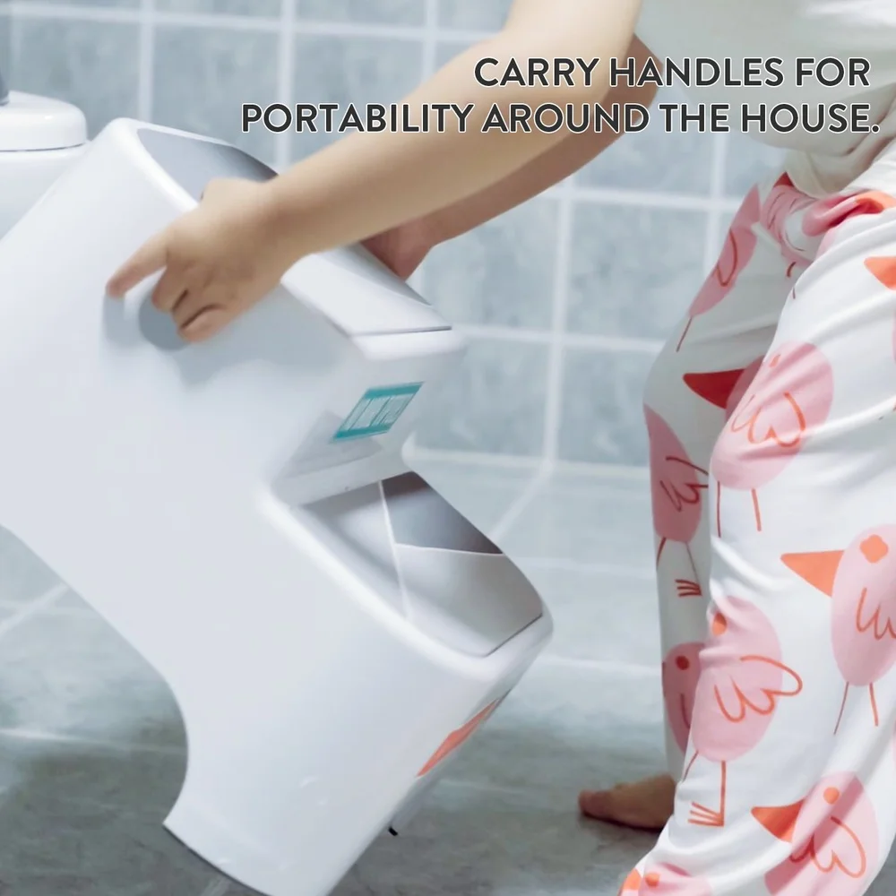 Sturdy Non-Slip Step Stool Kids Potty Training Safe Portable Multi-Purpose Elevation Bathroom Kitchen Easy Transport