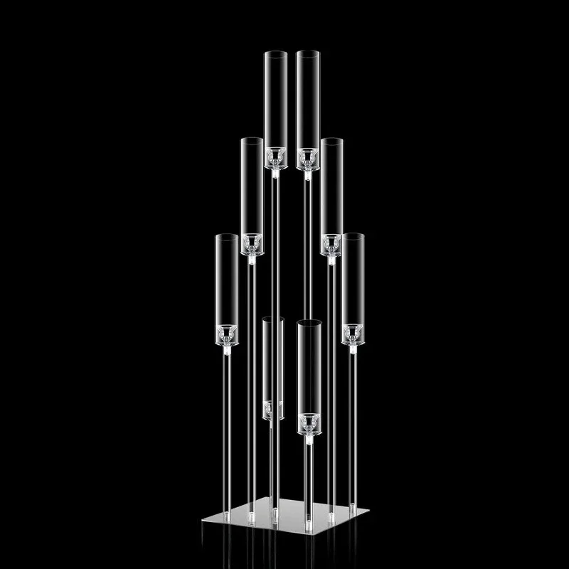 Acrylics Candle Holders Transparent Candlestick Elegant Wedding Centerpieces Candle Holder Nordic Home Decorative Ornaments