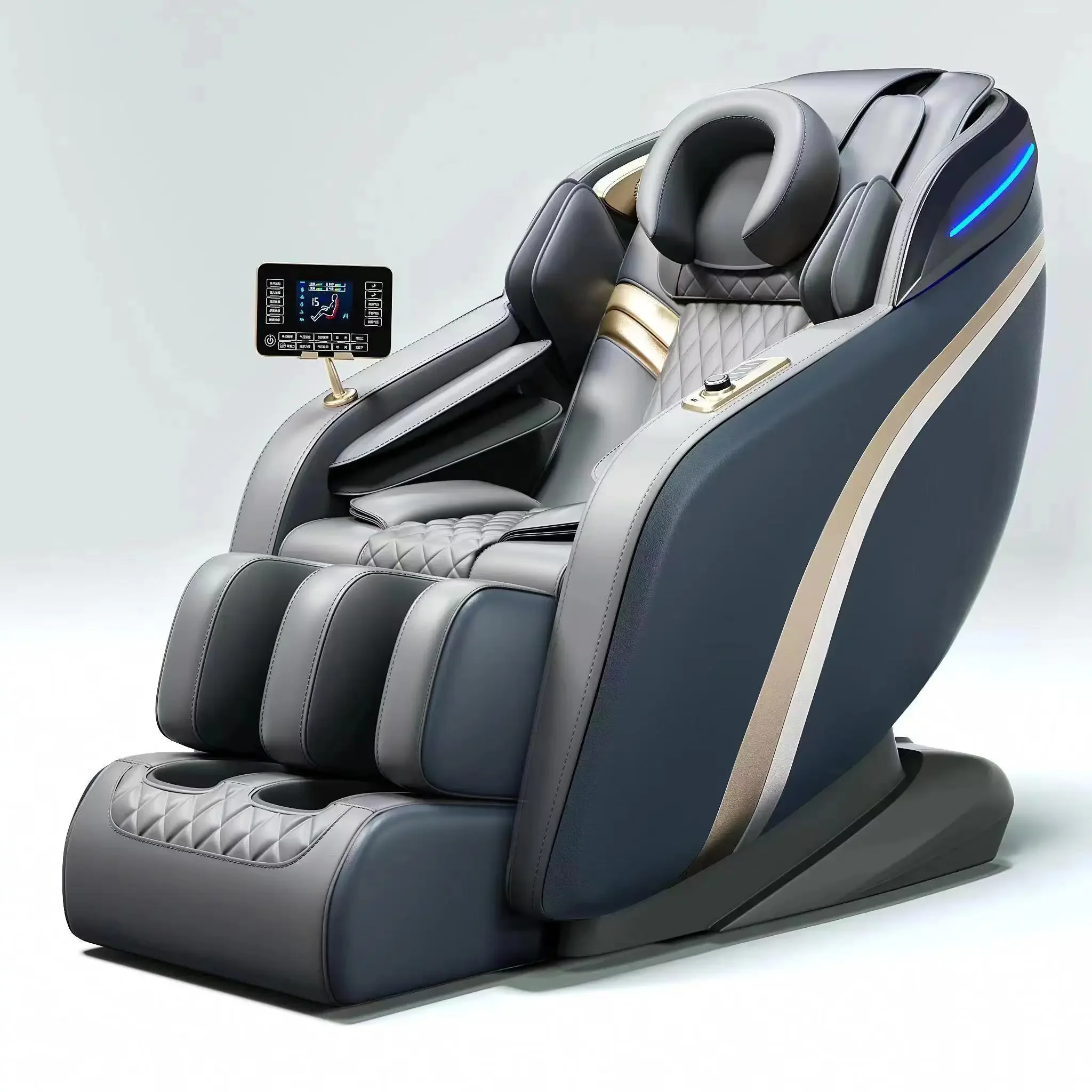 chineese 4d massage product luxury full body commerical massage chair wood sides medium posh