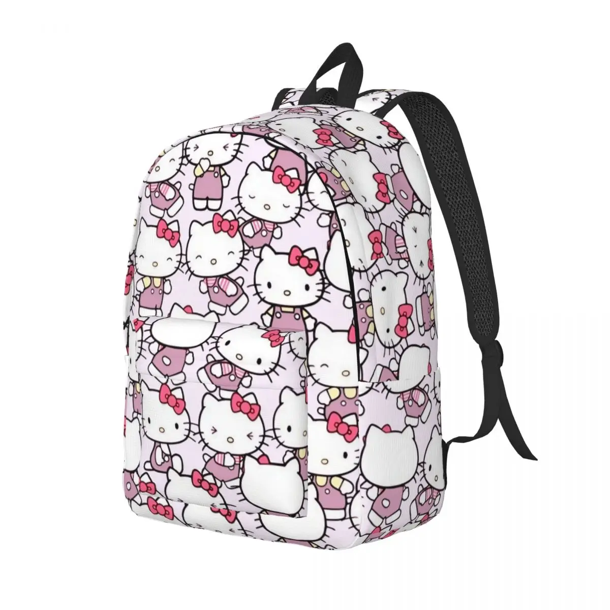 Hello Kitty Pattern for Teens Student School Bookbag Kawaii Cartoon Daypack Middle High College Durable