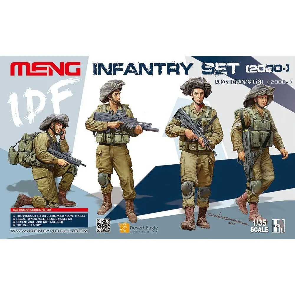 Meng Model HS-004 1/35 IDF Infantry Set - Scale Model Kit