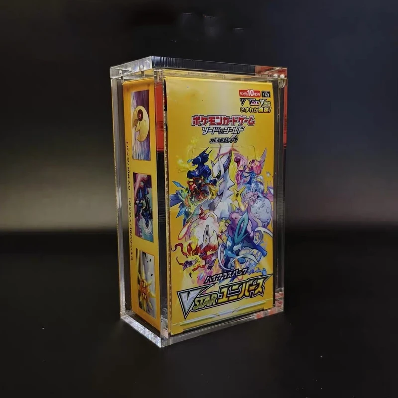 For  TCG Gold Series Acrylic Box  M2A/S12A/SV8A/SM12A Card Holder Durable Clear Display Case for PTCG