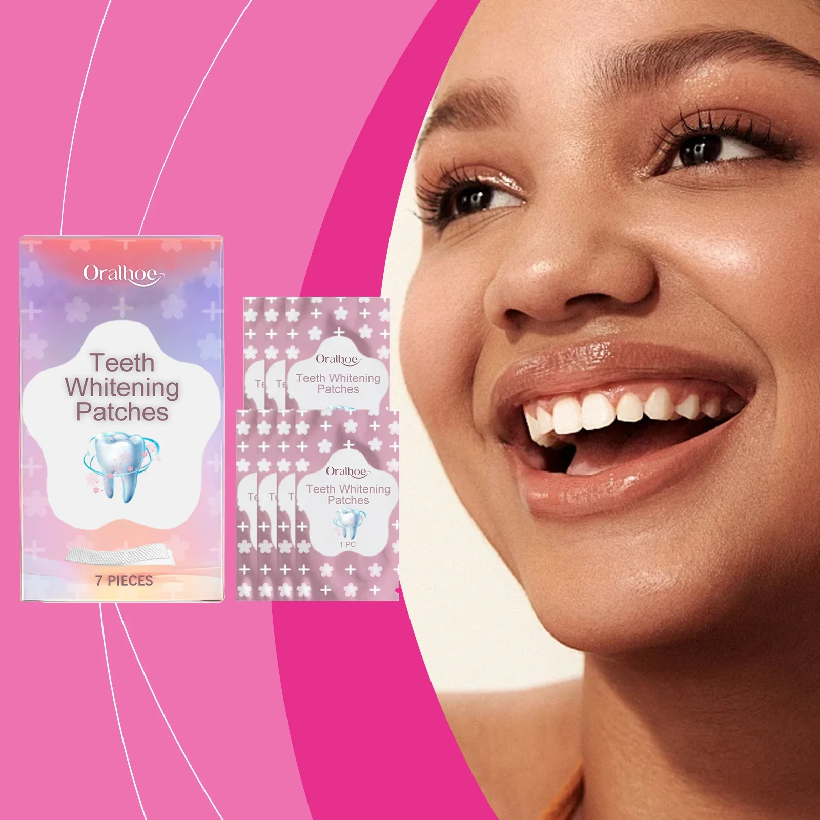 Bandes blanchissantes pour les dents - Nettoyage buccal en profondeur, élimine les taches tenaces, rafraîchit l'haleine et soigne les gencives - Patchs dentaires