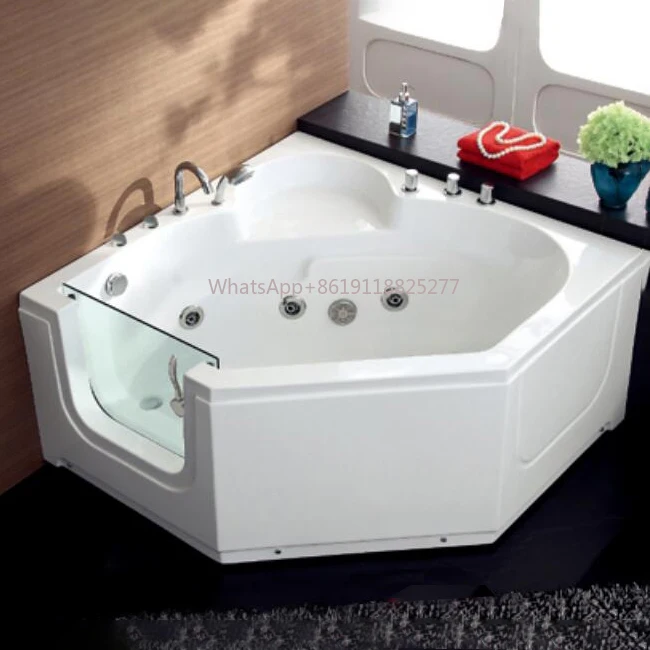 Thermostatic Massage Whirlpool Bath Tub Freestanding Home Spa Bathroom Tubs Indoor Whirlpool Bathtub