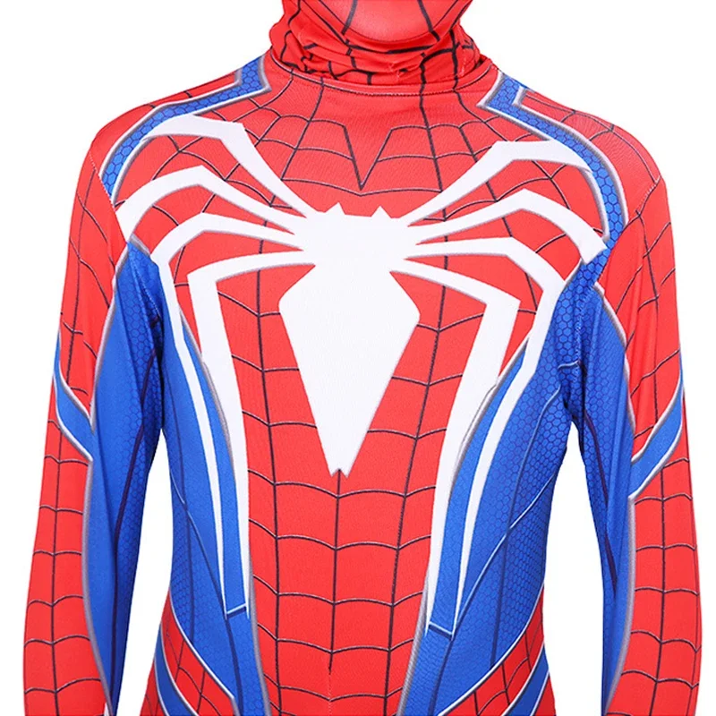 Anime Game PS4 Spiderman Costume Superhero Spiderman Cosplay Zentai Jumpsuit Bodysuit Halloween Carnival Party Costumes