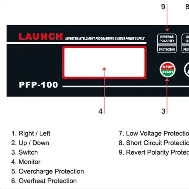 For Launch PFP-100 PFP100 ECU Programming Power Supply and Battery Charger