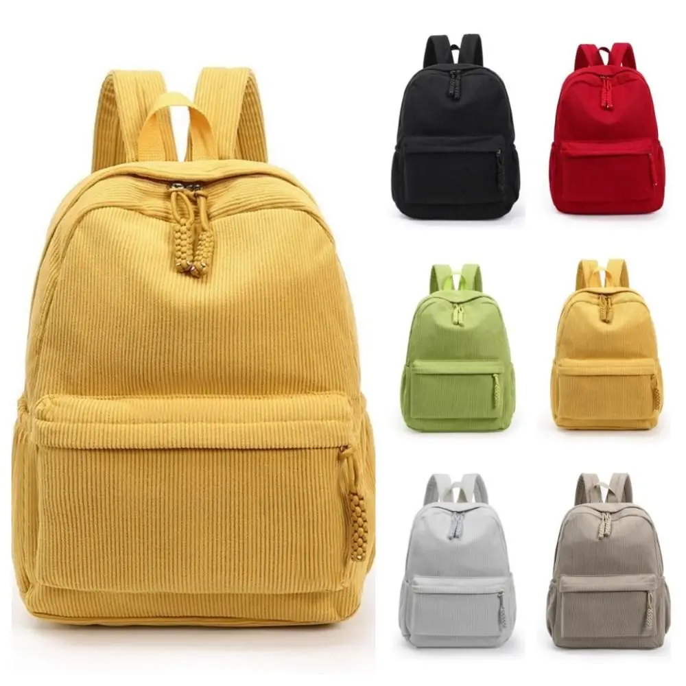 lightweight-corduroy-backpack-large-capacity-japanese-style-students-school-bag-adjustable-shoulder-straps-solid-color