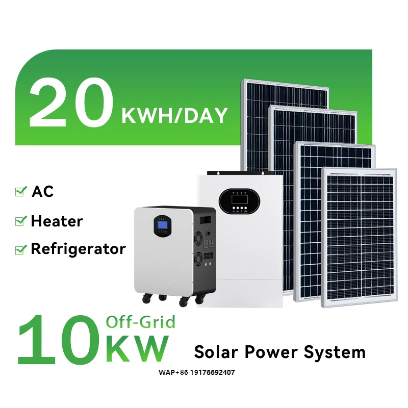 Complete Set 10Kw 15Kw 20KW Solar Panels System 5000 W on Off Grid Solar System 5000 Watts Solar Energy Home System 30KW