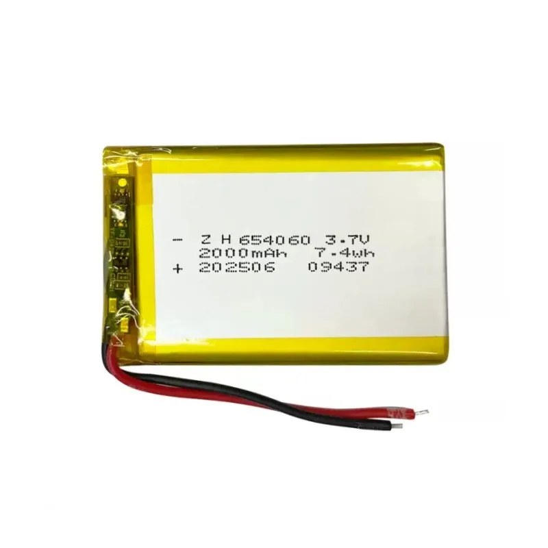 654060 polymer battery 2000mah 3.7v massager beauty instrument driving recorder lithium battery