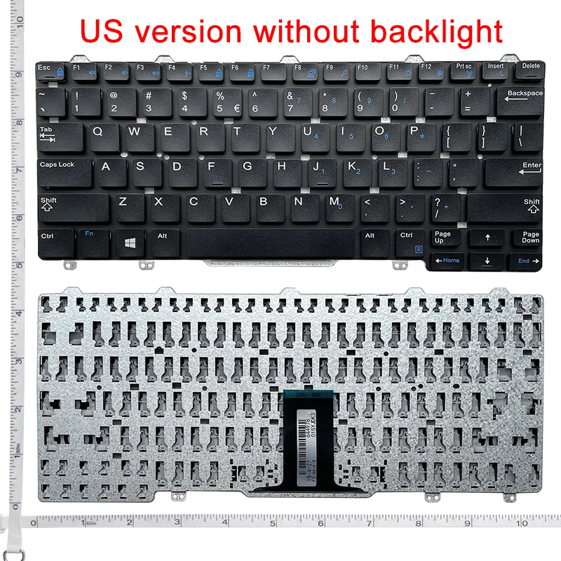 US Backlit Keyboard For DELL Latitude 7280 7380 E5250 E7270 E5270 E7250 3150 3160 3165 12-5000 5280 7350 5290 5250