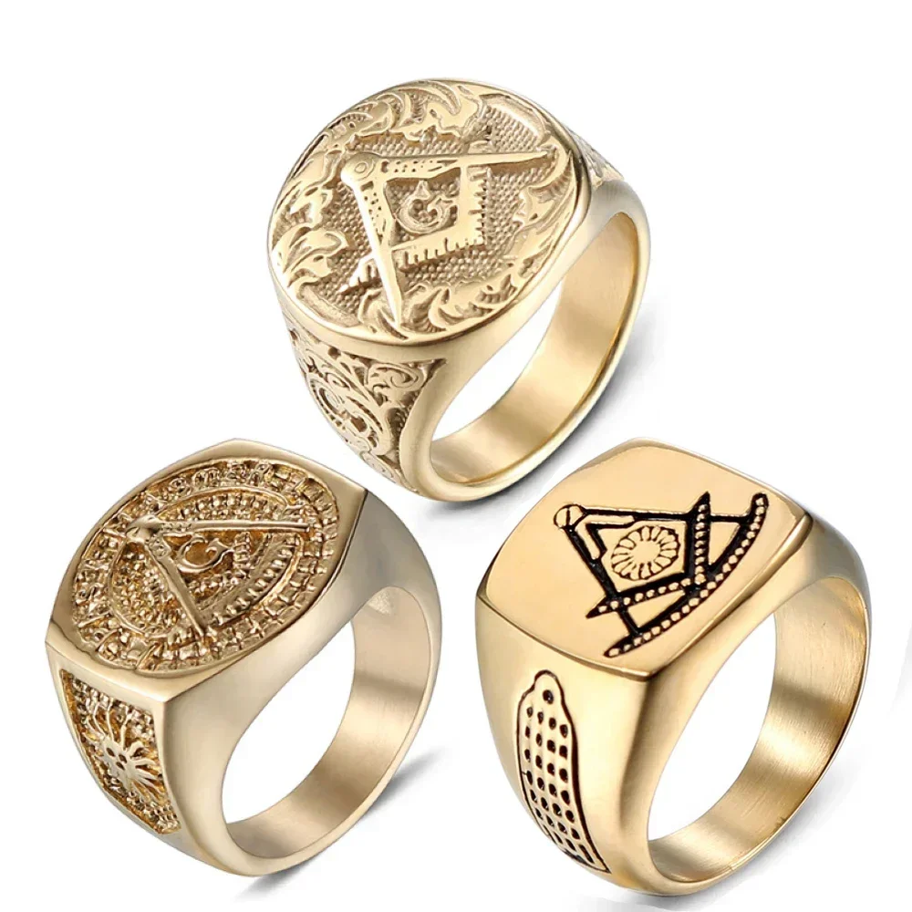 Размер 7/8/9/10/11/12/13, позолоченное мужское кольцо из нержавеющей стали с буквой A G, водонепроницаемое, никогда не ржавеет, мужские ювелирные изделия на палец, оптовая продажа