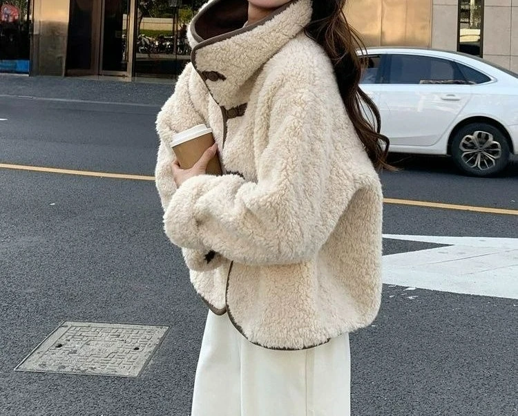 Reversible Jacket for Women 2025 Winter New Unique Design Casual Fashion Versatile Single-Breasted Jacket