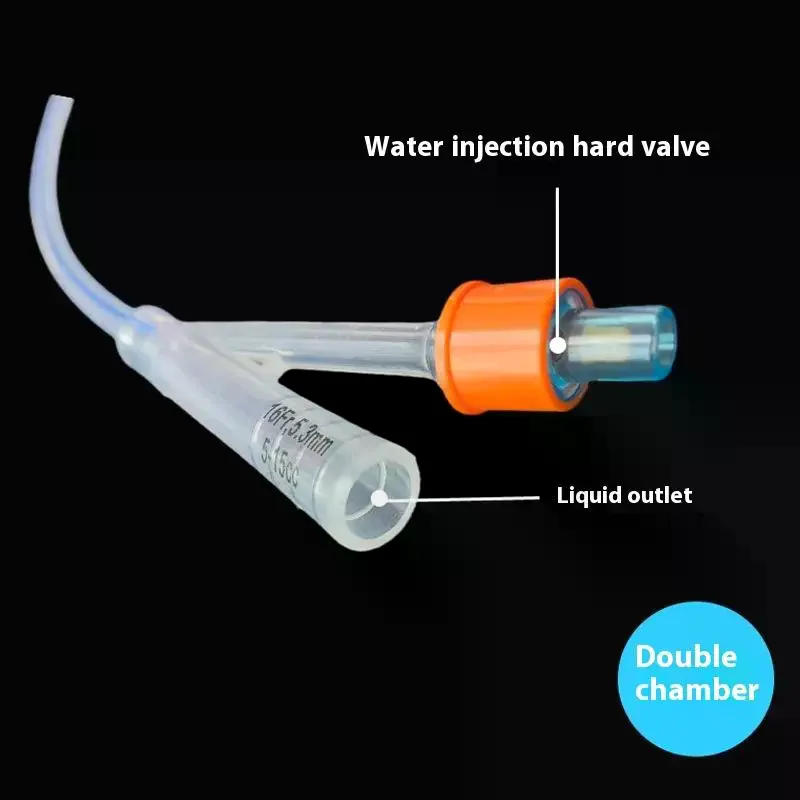 1 Piece 2 Way 3 Way Urinary  Disposable  Silicone Foley Catheter Flushing Tube Teaching Consumables