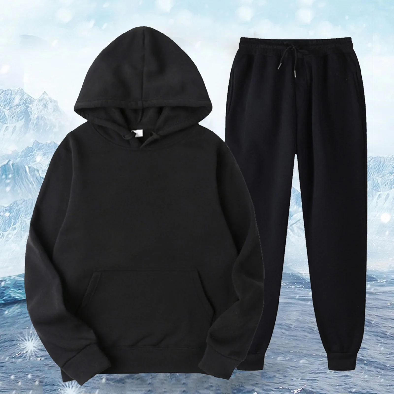 Printed Hooded Plus Winter Fleece Sweater Jacket With Pants Women Leisure Plush Women Rompers And Jumpsuits for Women Dressy